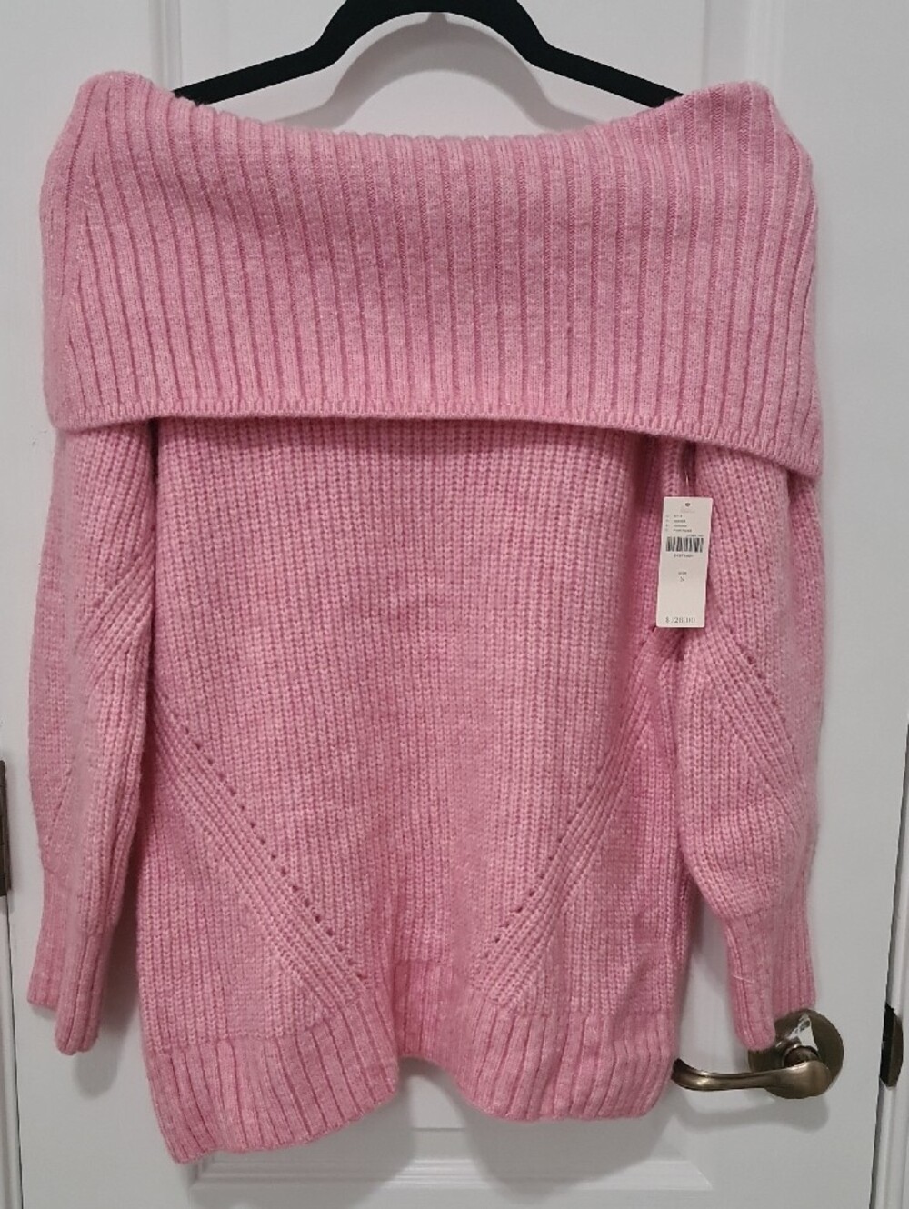 Pilcro (Anthropologie) - Nwt - Off-the-Shoulder Knit Sweater in Pink